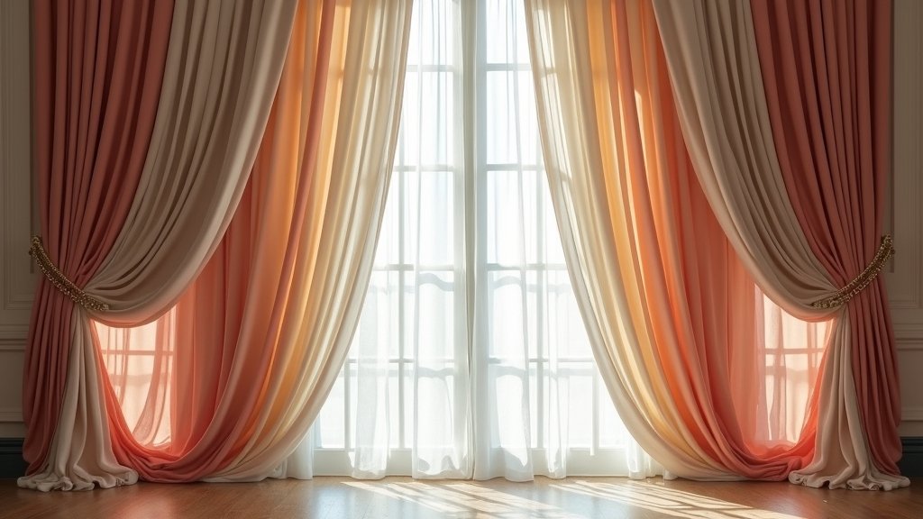 designer window curtain layers