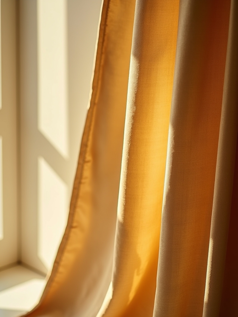 elegant gold silk curtains