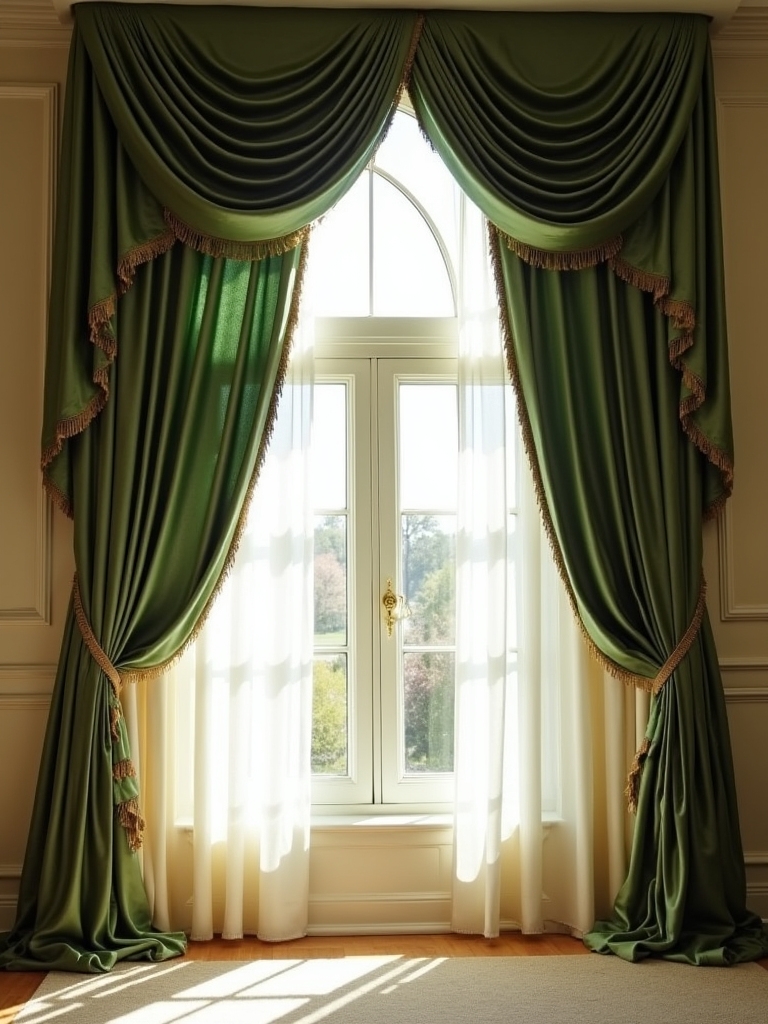 elegant structured window treatments