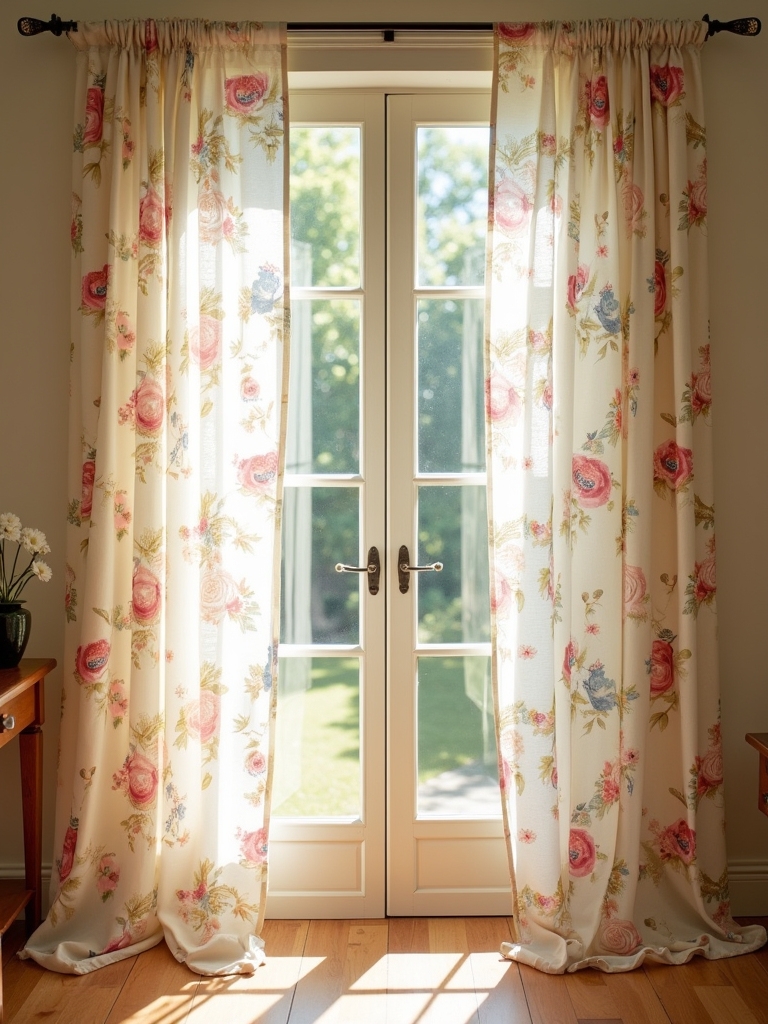 floral prints enhance interiors