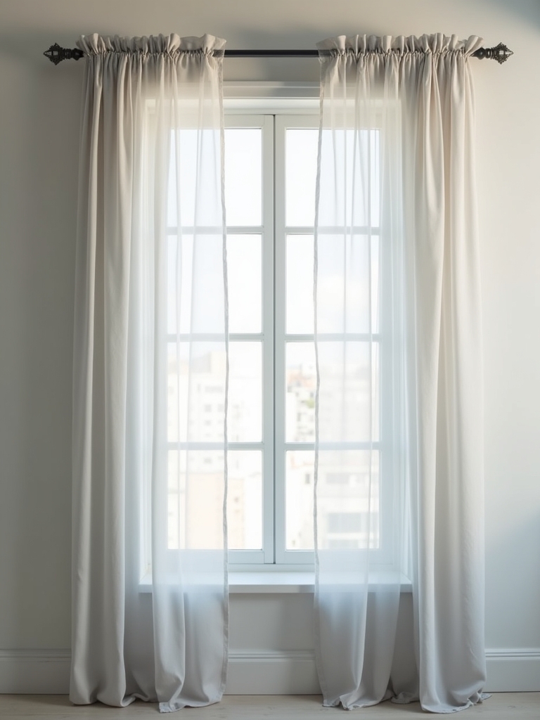 light gray sheer elegance