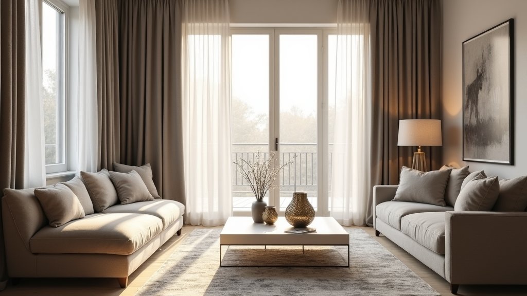 modern grey curtain designs