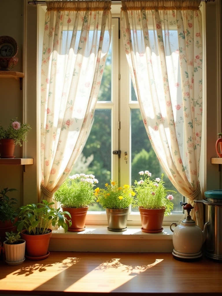 personalized kitchen cafe curtains