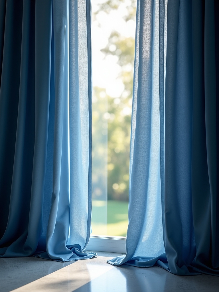 sapphire blue thermal curtains