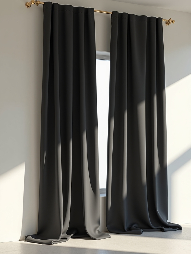 sophisticated charcoal black panels