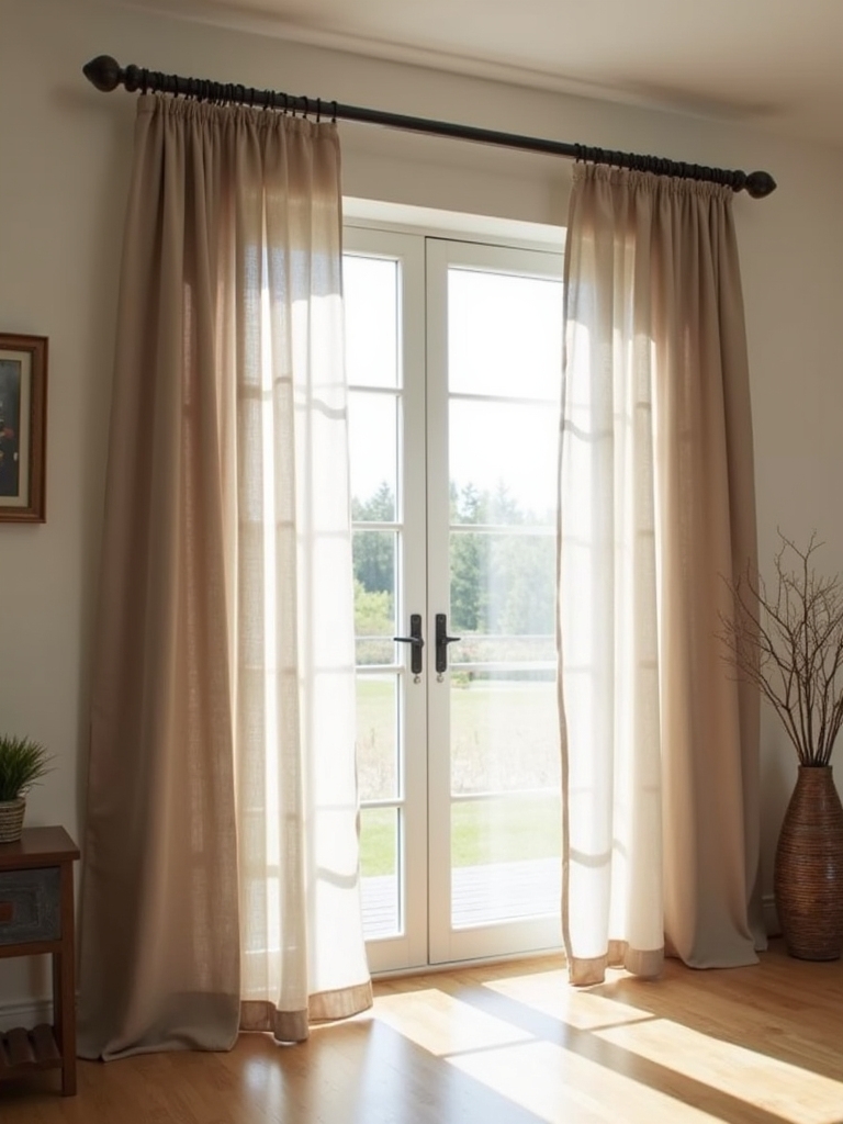 sophisticated minimalist sliding curtains