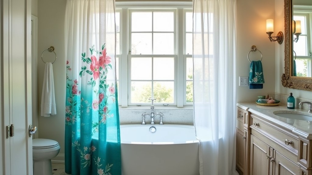 stylish bathroom shower curtains