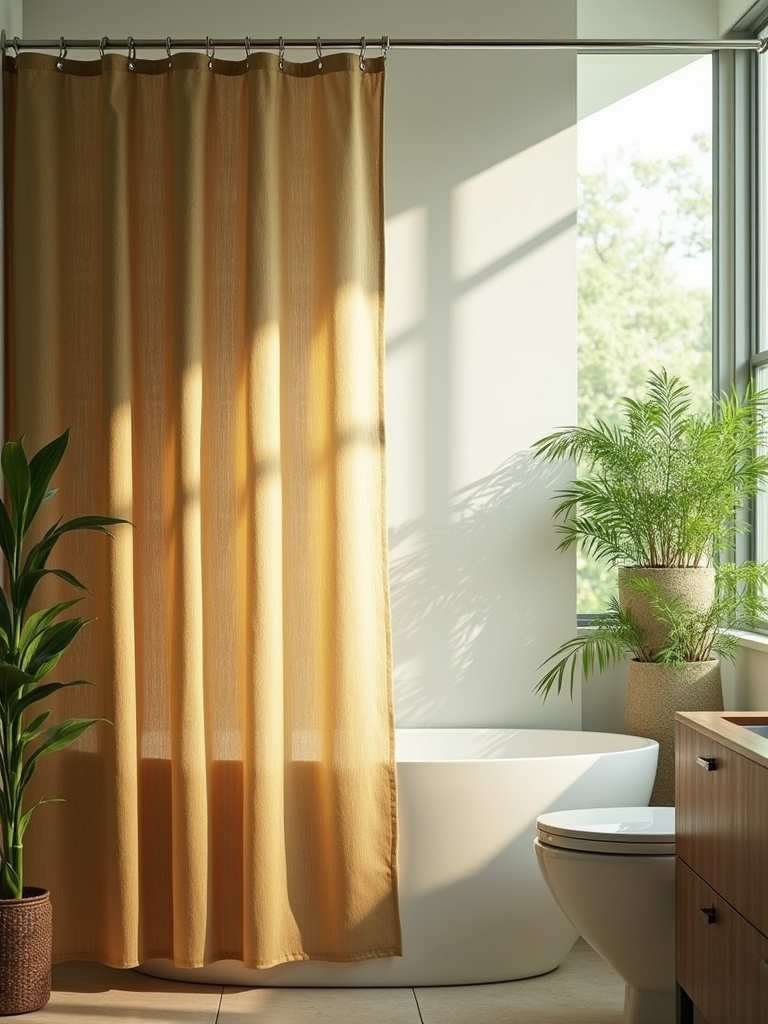 sustainable bamboo shower curtains