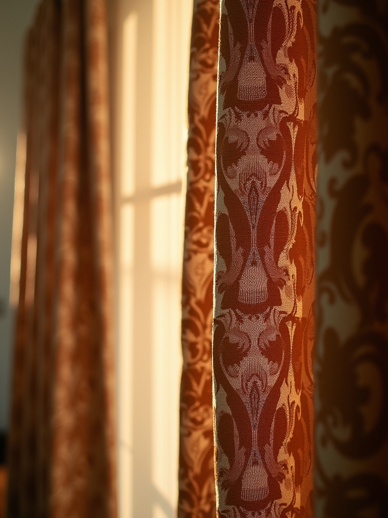 walnut brown patterned elegance