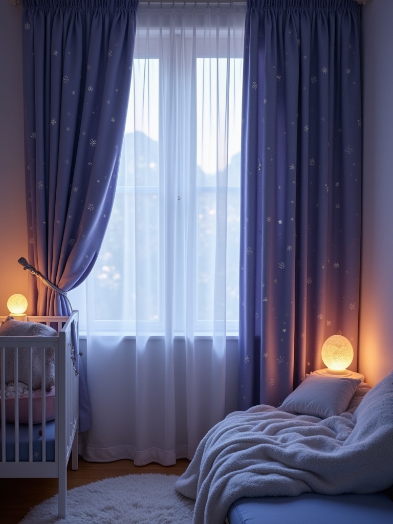 whimsical starry night nursery