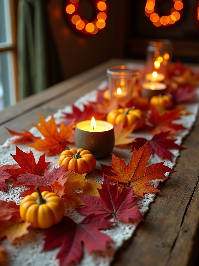 autumn leaf arrangement techniques