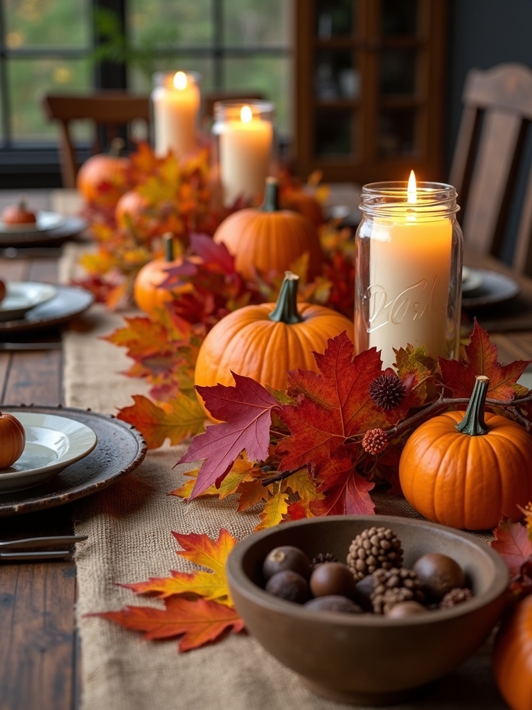 autumn leaf table centerpieces