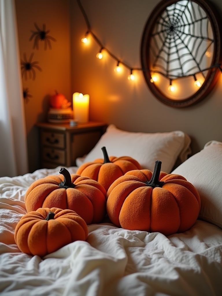 autumn themed pillow decor