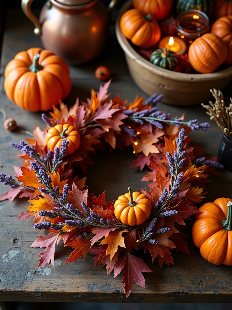 autumn wreath decoration ideas