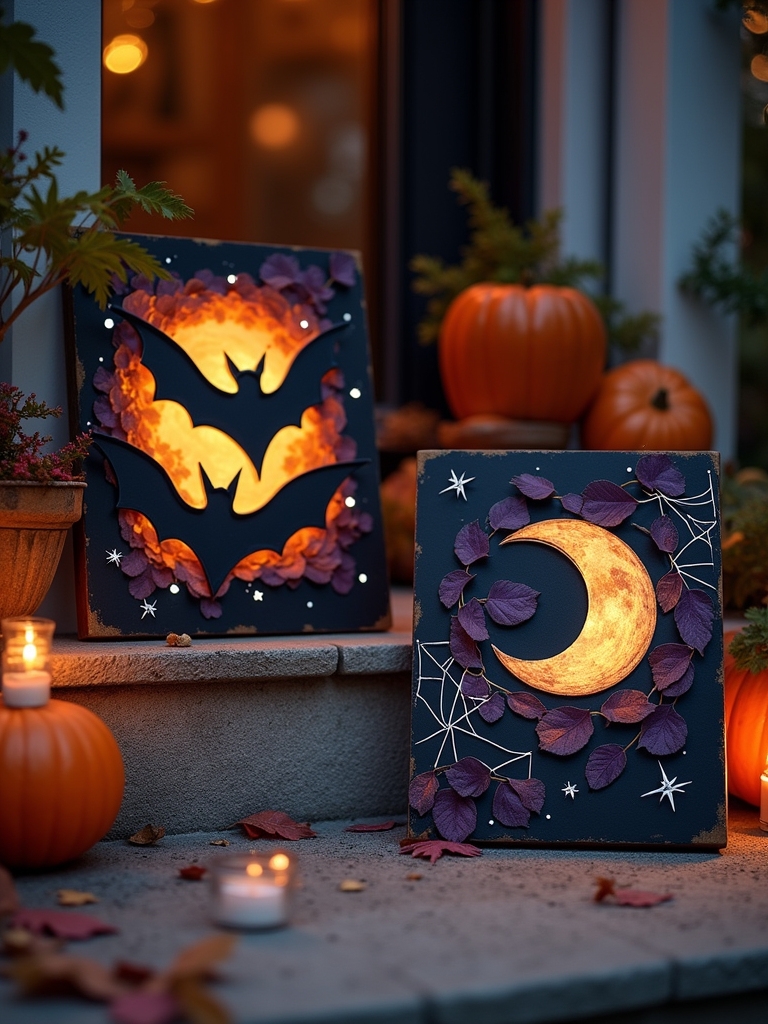 bat chalkboard sign decor