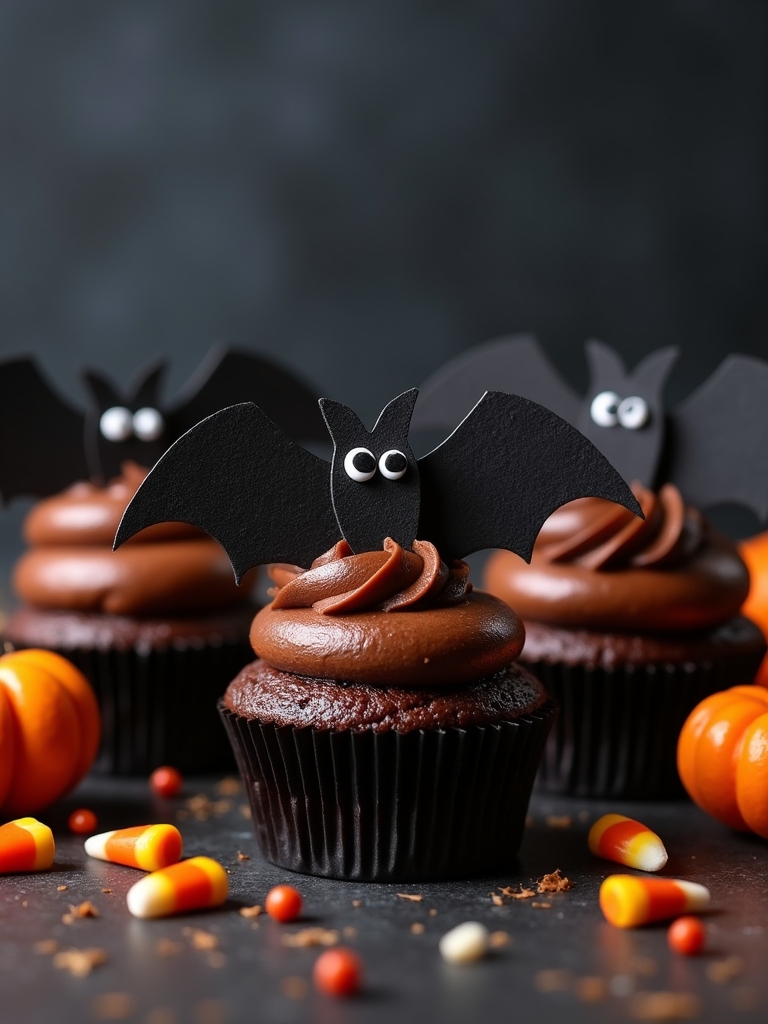 bat cupcake decorating ideas