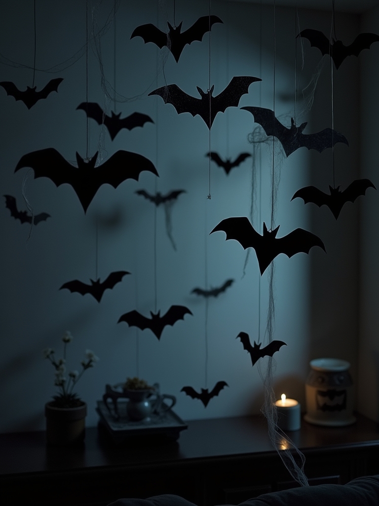 bat themed ceiling decorations ideas