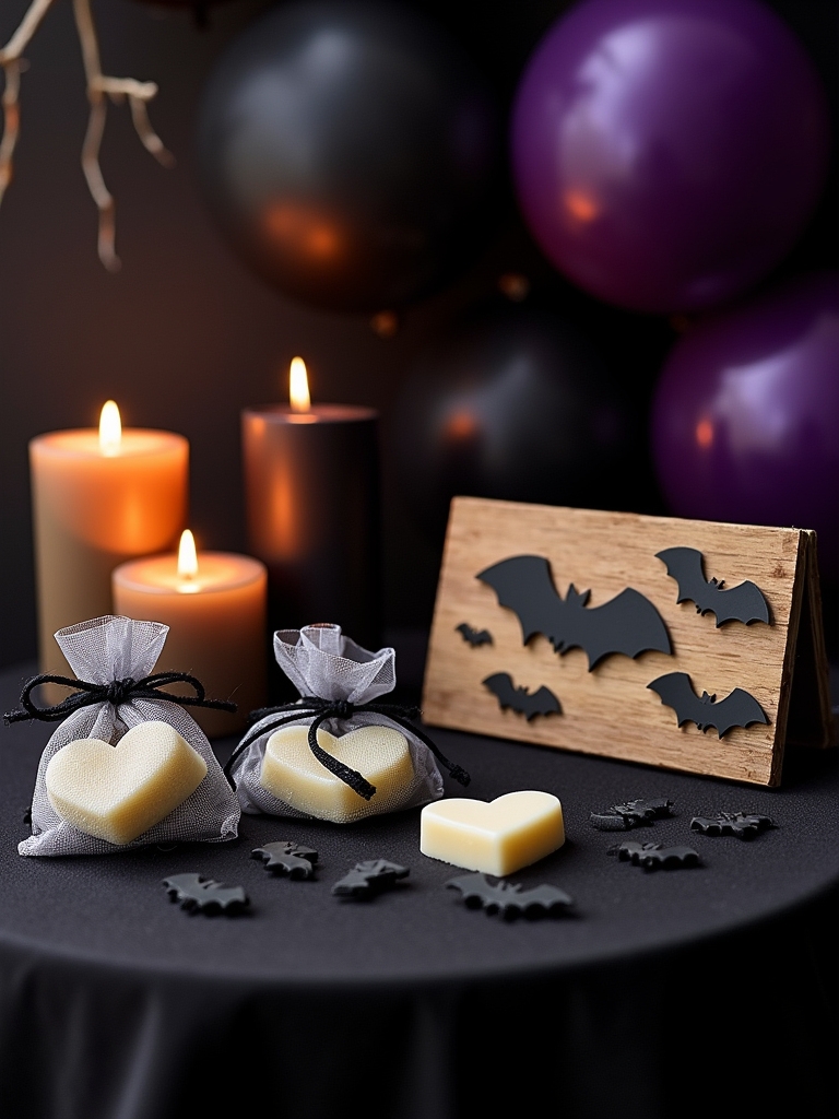 bat themed halloween party favors