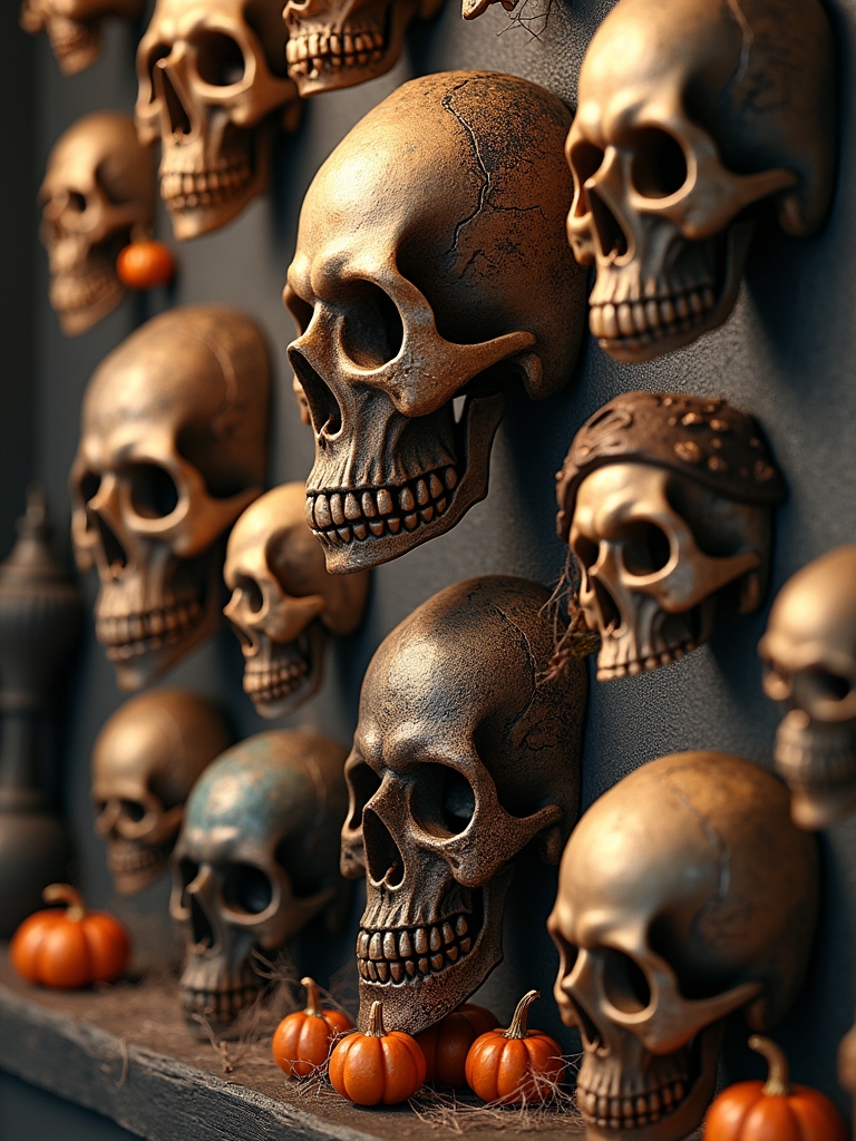 bold skull wall decor