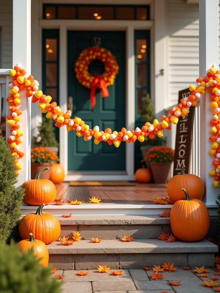 candy corn garland tutorial