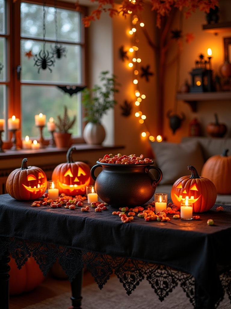 charming halloween candy stations