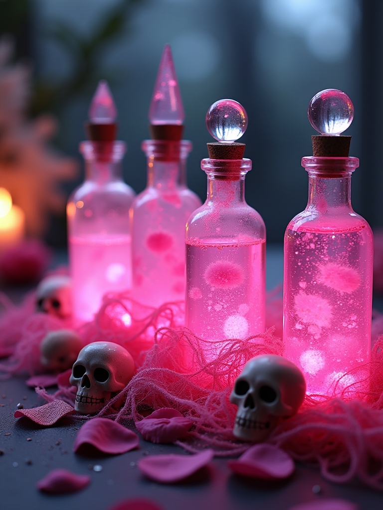 charming pink potion decorations