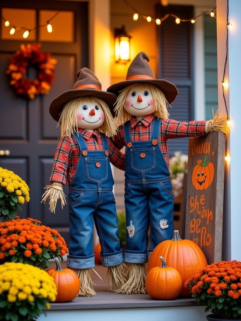 charming rustic halloween decor