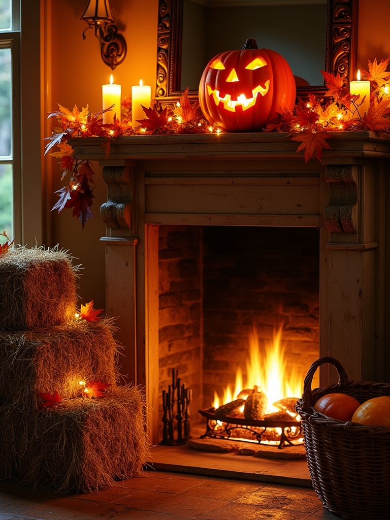 charming rustic halloween decor