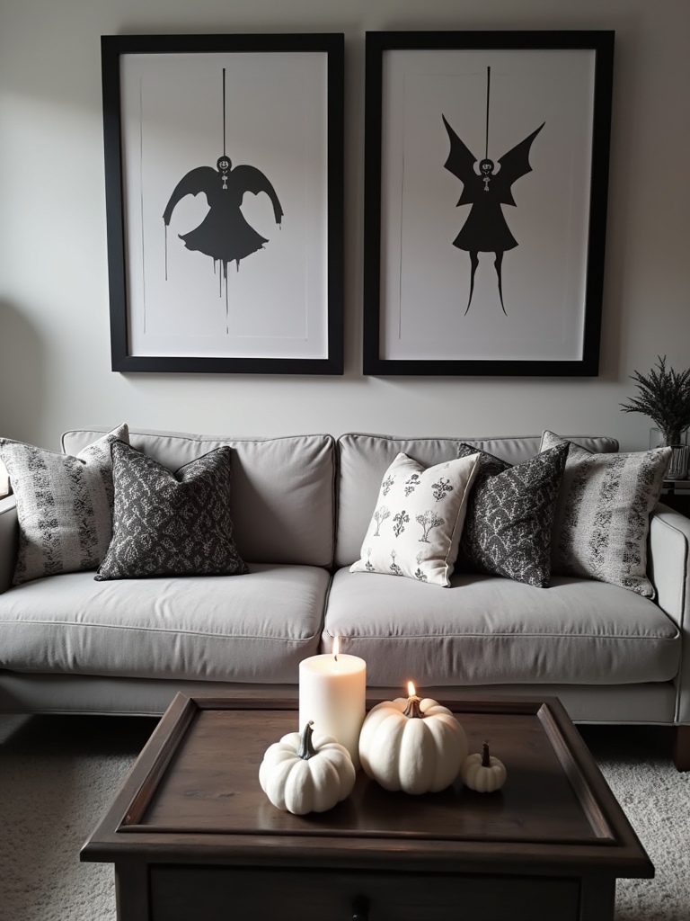 chic black and white decor
