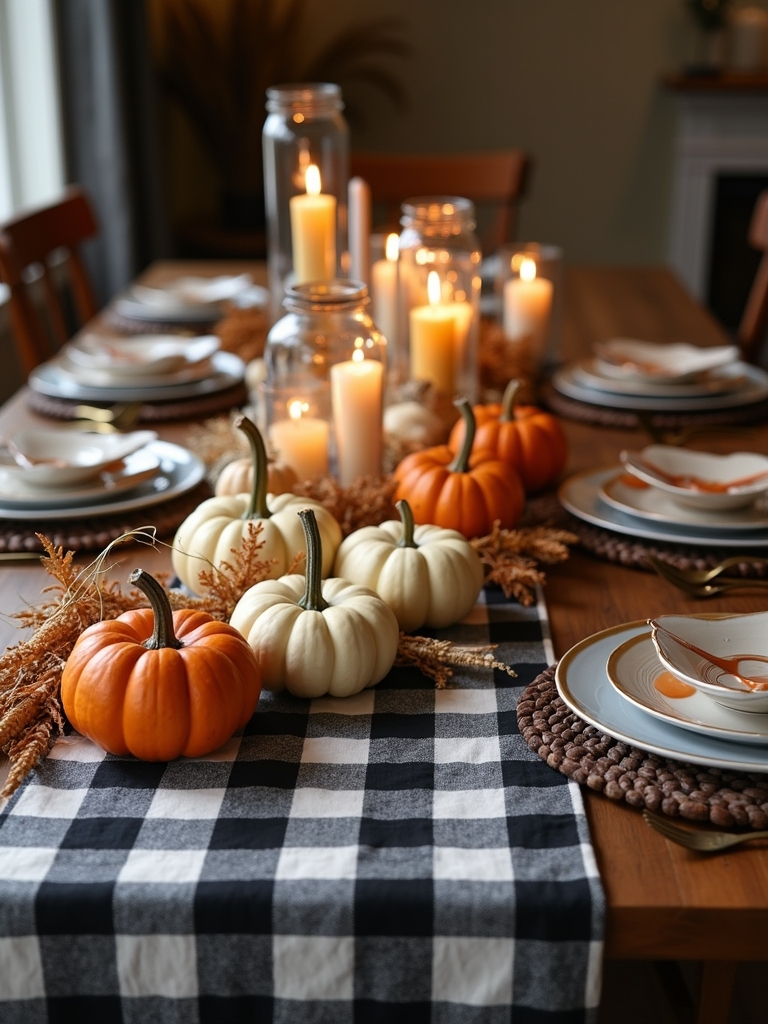 chic halloween table decor