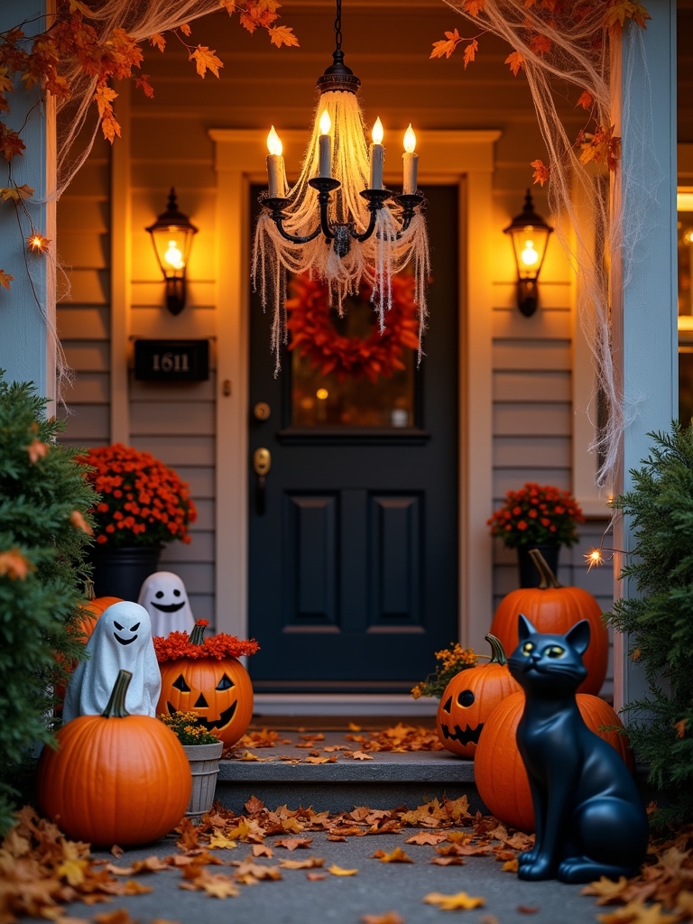 chilling chandelier halloween decor