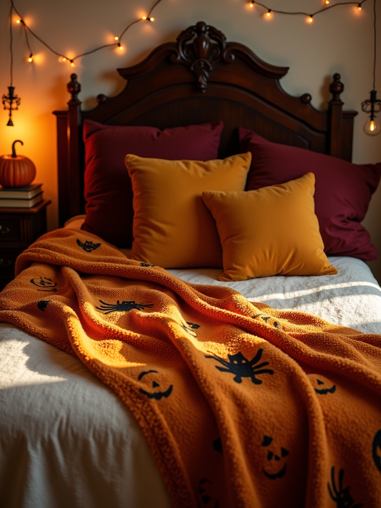 cozy fall themed throw blankets