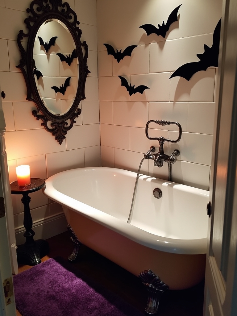 creative bat wall decor
