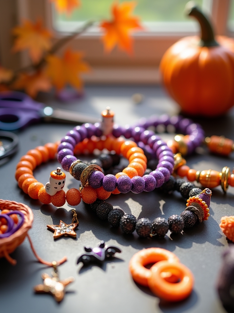 creative halloween bracelet making