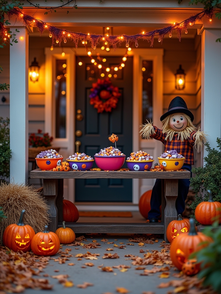 creative halloween candy displays