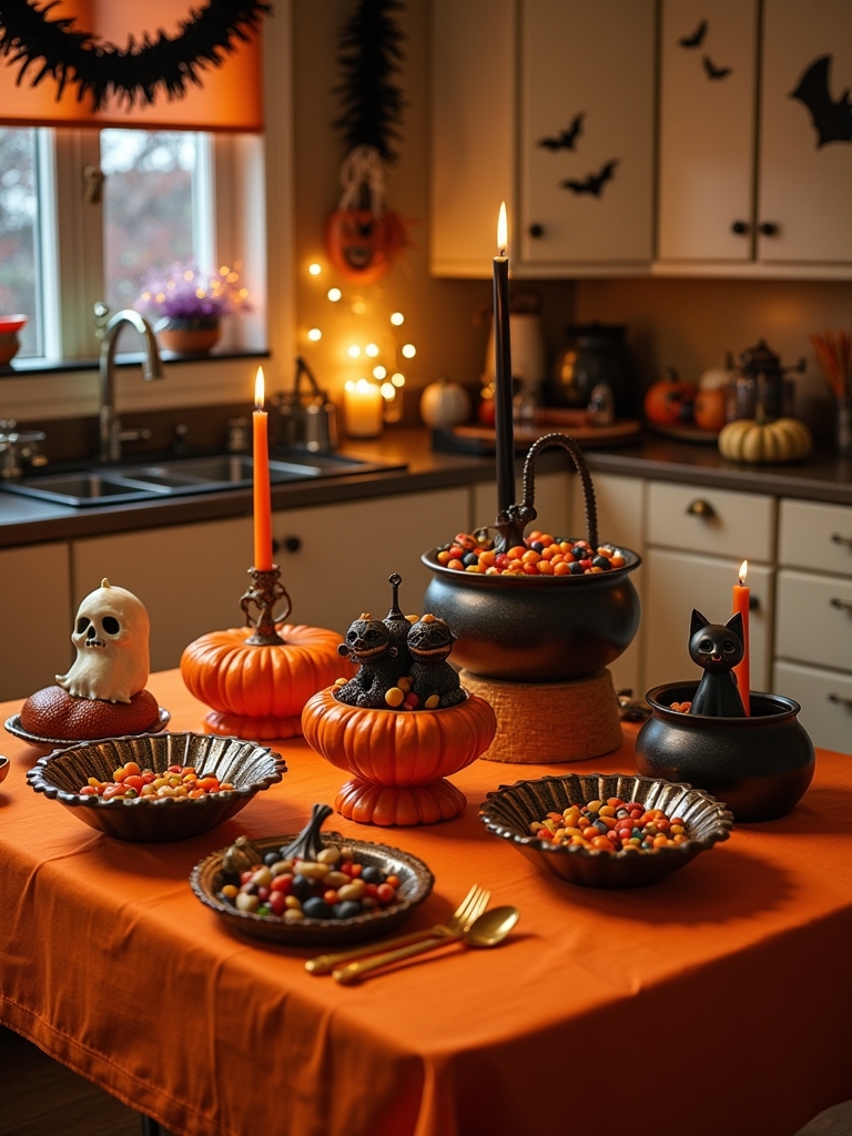 creative halloween candy displays