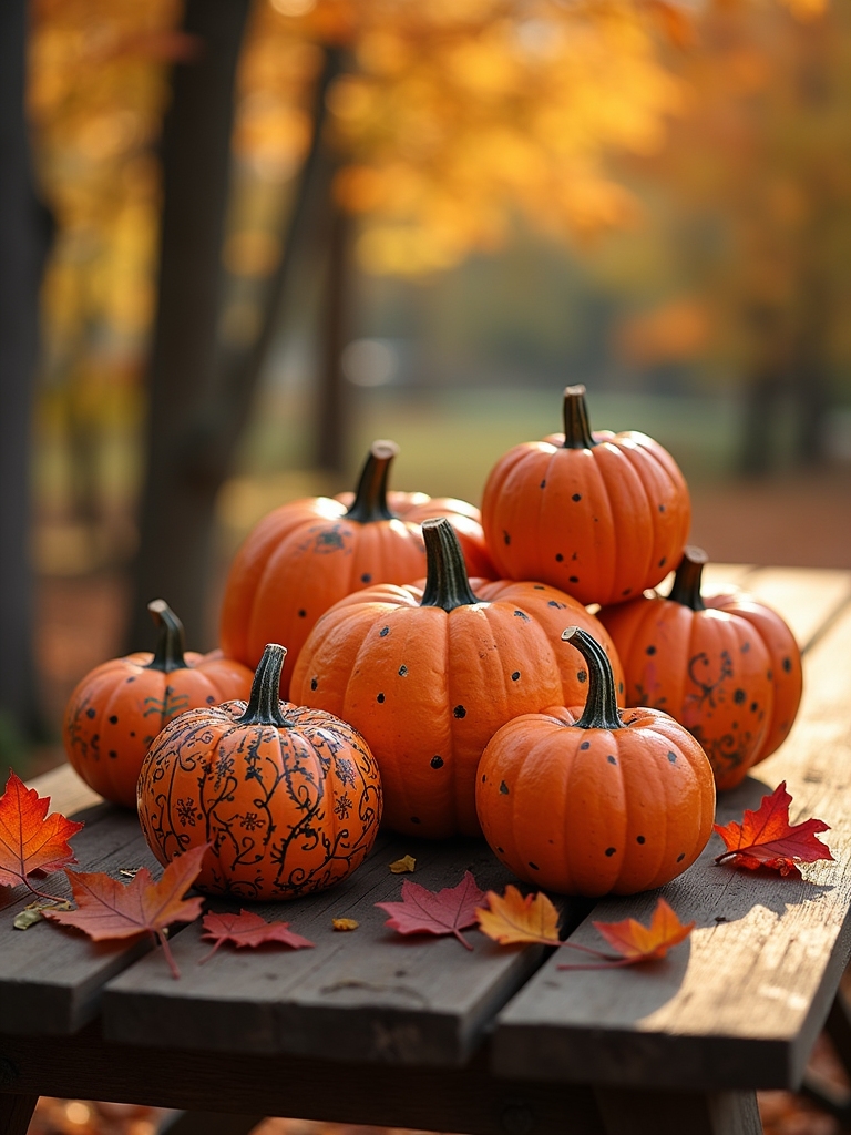 creative halloween pumpkin painting
