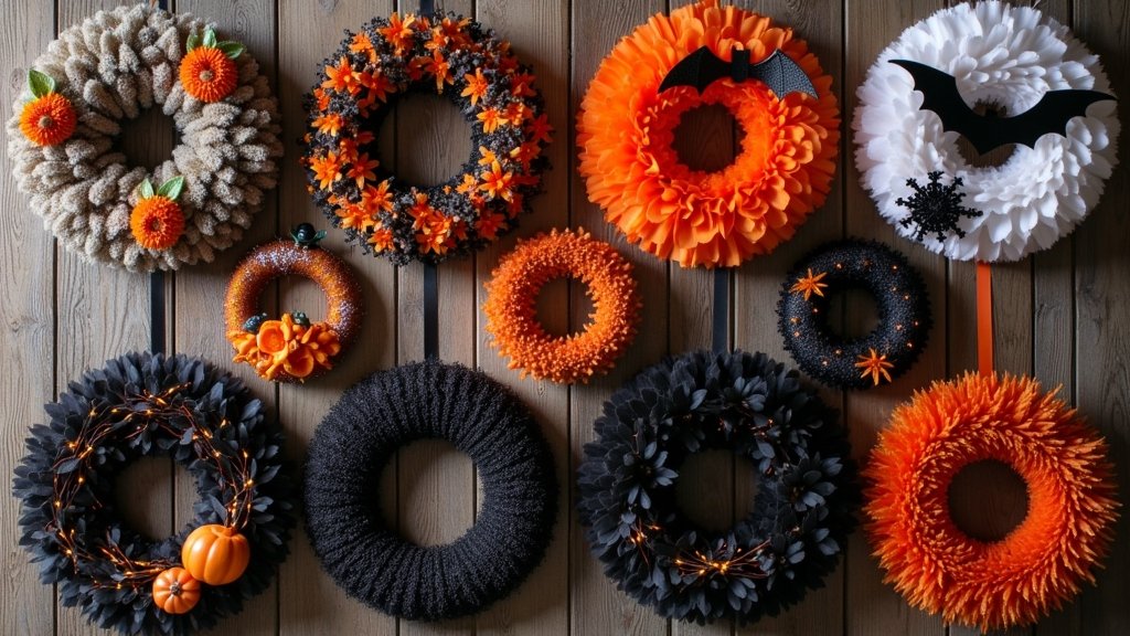 creative halloween wreath designs