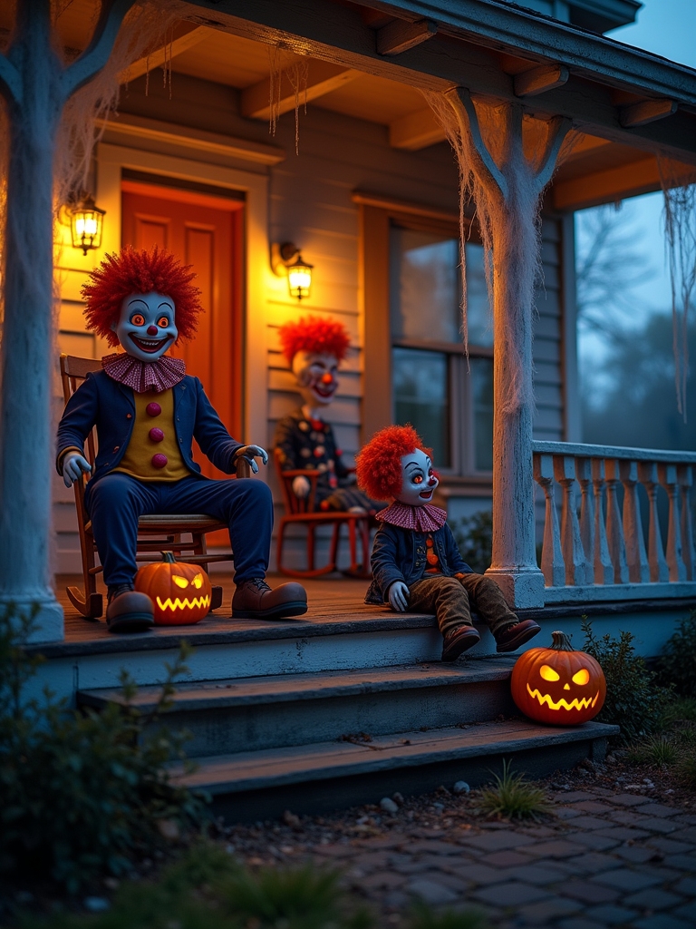 creepy clown halloween props