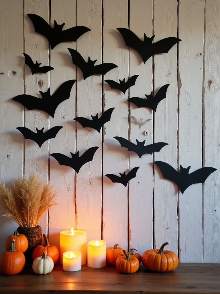 diy bat wall art