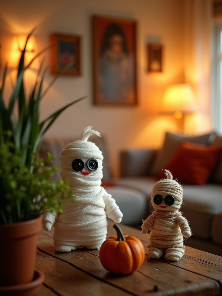 diy spooky mummy decorations