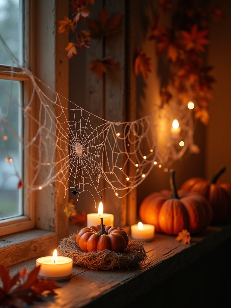 diy spooky spider webs