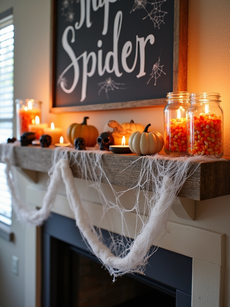 diy spooky spider webs