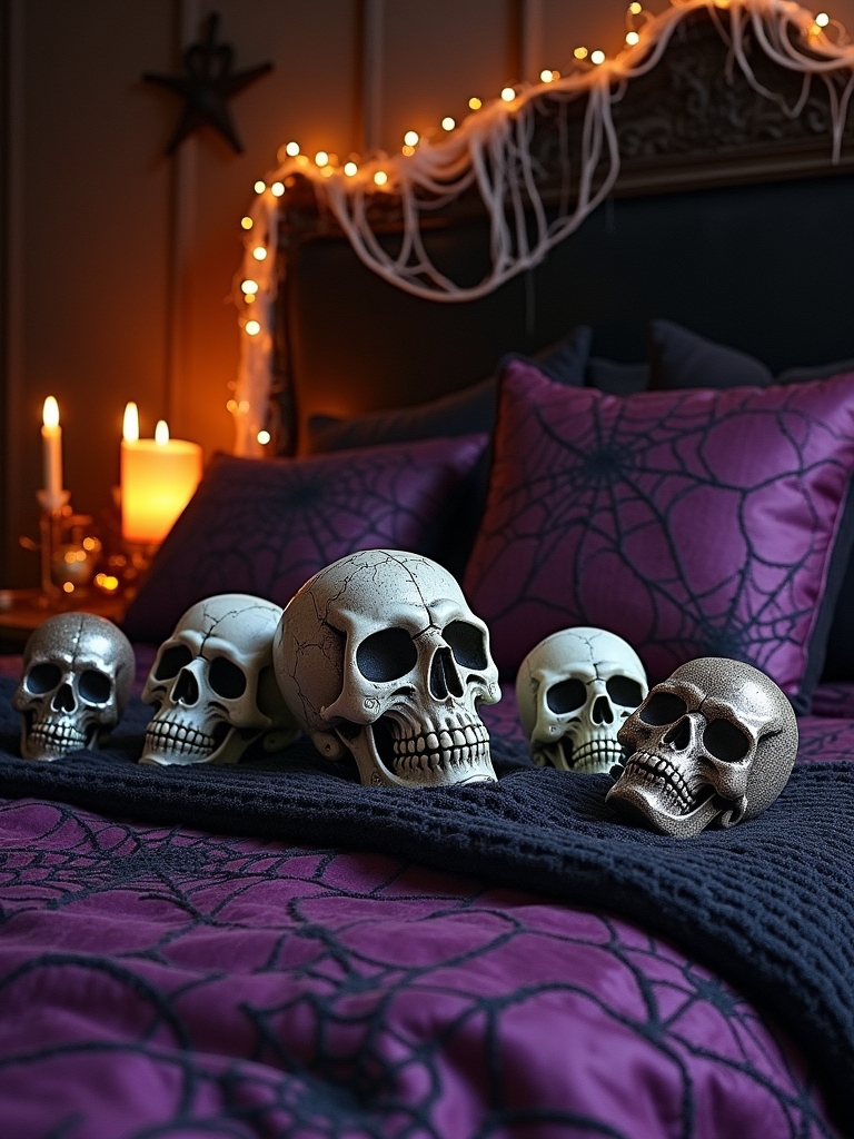 edgy halloween bedroom decor