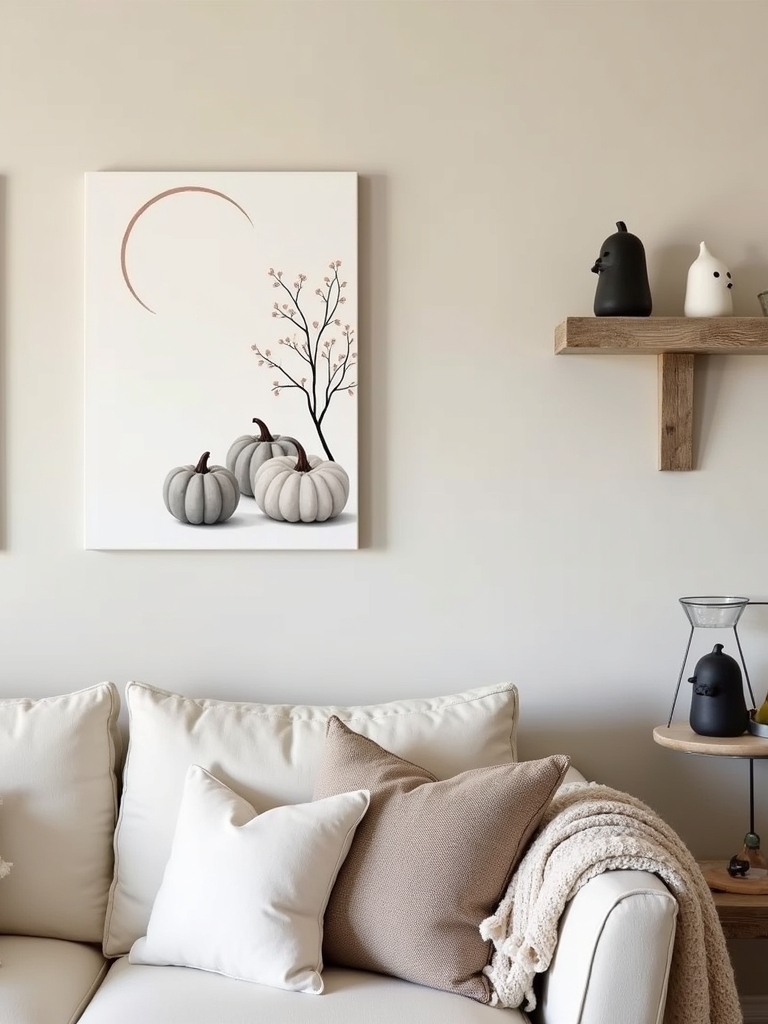 elegant halloween wall decor