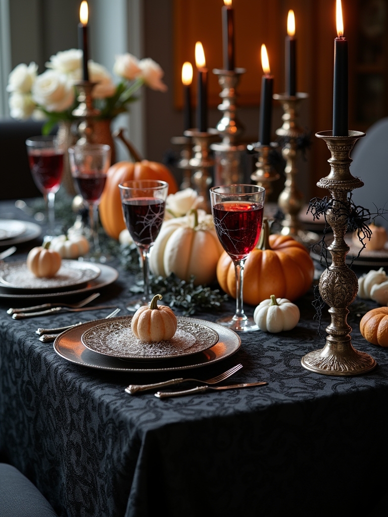 elegant spooky halloween decor
