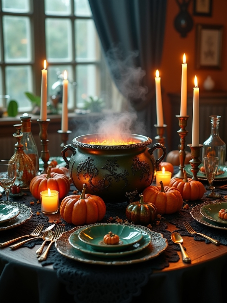 enchanted cauldron centerpiece creation