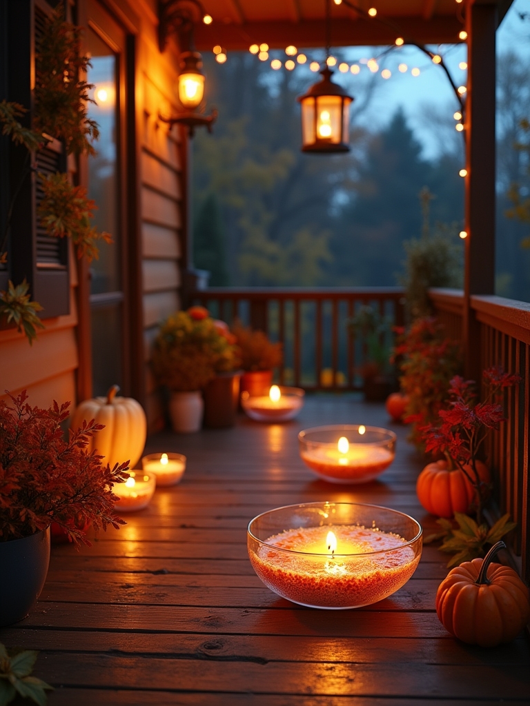 enchanted floating candle decor
