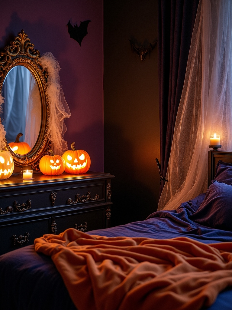 enchanted mirror halloween decor