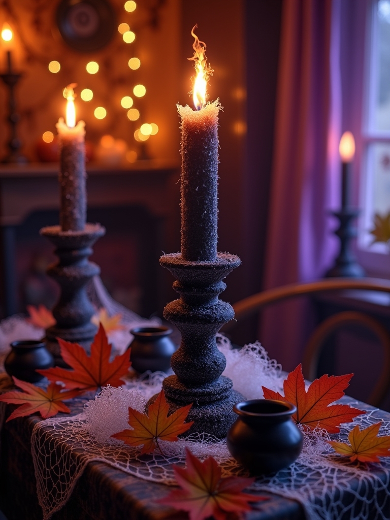 enchanting black flame candles